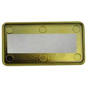 BADGEHOLDER GOLD 1.5"X3" .030 (50/PKG)