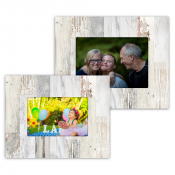 White Faux Wood Photo Frame