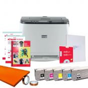 UniNet iColor 560 with paper, software, ink, and accessories