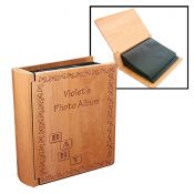 LaserBits 5-3/4" x 7-5/16" Maple Photo Album (Holds 100 4" x 6" Photos)