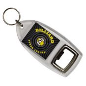 Punch N Press Clear 1.26" x 1.57" Bottle Opener Key Chain (2-Sided)