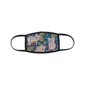 3-Layer Sublimation Face Mask (White w/Black Trim) Large (10 Pack)