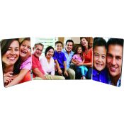 ChromaLuxe Hinged Hardboard Triple Photo Panel - 5" x 14"